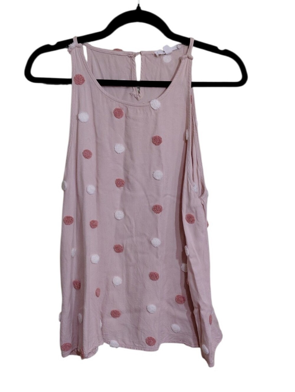mine Linen Pink Polka Dot Sleeveless Camisole